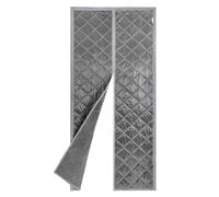 Rideau de porte magnétique à isolation thermique en PVC et coton, ouverture centrale pour porte avec ruban adhésif, crochet pour entrée, balcon, porte d'entrée principale