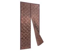 Rideau de porte magnétique à isolation thermique en PVC et coton, ouverture centrale pour porte avec ruban adhésif, crochet pour entrée, balcon, porte d'entrée principale