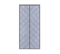 Rideau de porte magnétique chaud d'hiver, 80x200cm/90x200cm, résistant aux intempéries, épais, isolé thermiquement, rideau maison, isolation phonique Pour la Maison, le Bureau(Grey 80x200cm)
