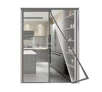 Rideau de porte magnétique thermique isolant transparent en PVC pour patio/balcoen PVC pour patio/balcon, résistant aux intempéries, auto-scellant, moustiquaire chaude d'hiver (160 * 220 cm)
