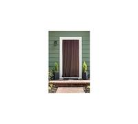 Rideau de porte moustiquaire en toile camel 140 x 225 cm - morel