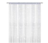 Rideau de porte moustiquaire - XVX - 100 x 200 cm - Gris - Transparent - Élégant