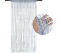 Rideau de porte occultant anti-mouches 100 x 200 cm -Moustiquaire en polyester -Décoration pour fenêtres et salles -Barrière contre