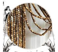 Rideau De Porte Perlé Bois,Rideau De Perlés 90x200/120x220cm,Rideau De Porte en Bambou Naturel Fait Main,Rideaux Anti-mouche,Rideau De Perlé Suspendu Pour Intérieur Extérieur,90strands-90x230cm