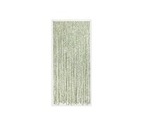 Morel Rideau de porte Torsades de polyester et feuillage artificiel 90 x 200 cm Vert