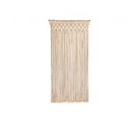 Rideau de porte Tressage macramé en coton - coloris écru - 90 x 200 cm - Morel