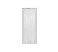 Morel Rideau de porte Tressage macramé en jersey de coton 90 x 200 cm Blanc
