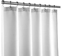 Rideau de protection contre l'eau - imperméable - 1 pièce - blanc - tissu gaufré - 167,6 cm