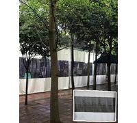 Rideau de séparation de garage en vinyle - Installation facile, rideaux transparents pour zones de travail, panneaux roulants pour pergola extérieure, séparation isolée pour une utilisation