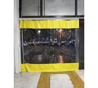 Rideau de séparation pour garage, Le rideau diviseur de garage en PVC plusieurs tailles a isolé la piste extérieure d'intérieur d'intimité(W4xH4m/12.8x13ft)