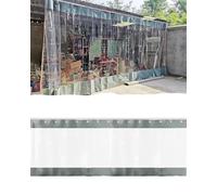 Rideau de séparation pour garage, Rideau diviseur coulissant en vinyle for garage et patio, rail, montage au plafond, isolé, tailles multiples(W5.5xH2.2m/18x7ft)