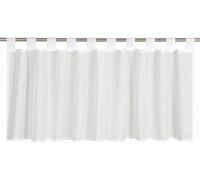 Rideau de verre transparent pour bistrot, 48 x 140 cm, blanc, blanc, rideau de fenêtre de cuisine, rideau privé