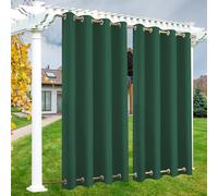 Rideau d'Extérieur Imperméable et Occultant avec Œillets Haut et Bas - Isolation Thermique, Protection UV, Coupe-Vent et Brise-Vue pour Pergola, Terrasse, Jardin et Balcon, 1 Pièce - 120L × 241Hcm