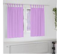 Rideau - double rideaux Vidaxl Rideaux avec des rideaux 2 pcs Violet 140x140cm Polyester