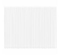 Rideau en dentelle floral - vidaXL - Blanc - Polyester - 260x600 cm - Filtrant la lumière - Panneaux de confidentialité