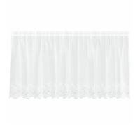 Rideau en dentelle - vidaXL - Blanc - Polyester - 120x300 cm - Filtrant la lumière - Panneaux de confidentialité