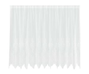 Rideau en dentelle - vidaXL - Blanc - Polyester - 180x300 cm - Filtrant la lumière - Occultant