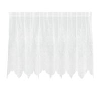 Rideau en dentelle - vidaXL - Blanc - Polyester - 80x200 cm - Filtrant la lumière - Panneaux de confidentialité