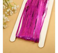 Rideau en film plastique - Décoration pour événement - Hauteur de 2 mètres - Largeur de 1 mètre - Non imprimé - Rose bonbon