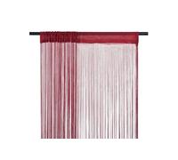 vidaXL 2X Rideau en Fils Séparateur de Pièce Rideau de Porte Rideau de Fenêtre Vitrine Salon Salle de Séjour Chambre Intérieur 140x250 cm Bordeaux