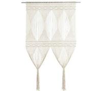 Rideau en macramé 140x240 cm Coton Crème G