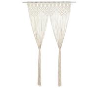 Rideau en Macramé 140x240 cm Coton Porte Fenêtre Séparateur de Pièce vidaXL