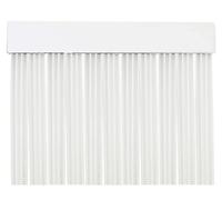 Rideau en PVC transparent, dimensions 210 x 90 cm, avec fil blanc