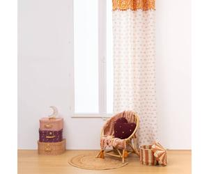 Rideau Enfant Fleurs 140x260cm - Azora Beige 140x260