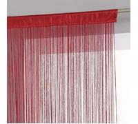 Rideau Fil 90 x 200 cm Atmosphéra - Rouge - Rouge - 1 Panneau 90 x 200 cm