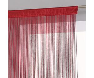 Rideau Fil 90 x 200 cm Atmosphéra - Rouge - Rouge - 1 Panneau 90 x 200 cm
