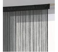 Rideau fil noir 90x200cm - Atmosphera Créateur d'intérieur