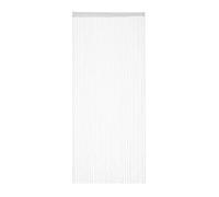 Rideau fils, lot de 3, rideau de porte ou fenêtre, 90x245 cm, rideau spaghetti, pour tringle, peut être raccourci, blanc