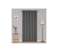 Rideau Gris Clair Occultant à Oeillets Chambre Isolant Thermique Rideau Salon Decoration en Chambre pour Enfant Rideau 1 PCS 200x280cm