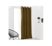 Rideau isolant a oeillets uni Bronze 140x240 cm