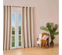 Rideau Isolant Effet Laine Kys 140x260cm Beige