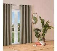 Rideau Isolant Effet Laine Kys 140x260cm Kaki