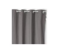 Rideau Isolant en Coton Isa 140x260cm Gris Foncé