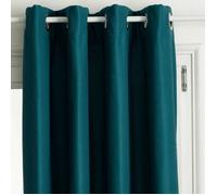 Rideau isolant ""Isa"" bleu canard 140x260cm - Atmosphera Créateur d'intérieur
