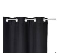 Rideau Isolant à Œillets Eliat 140x260cm Noir