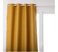 Rideau isolant occultant jaune moutarde 140x260cm - Atmosphera Créateur d'intérieur