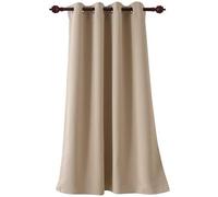 Rideau Isolant Thermique Rideau Occultant Oeillet Rideau pour Livingroom 132x160cm Beige