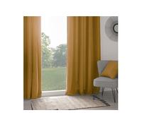 Rideau isolant Tim ocre 140x260