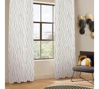Rideau Jacquard à Œillets Leyna 140x260cm Beige Lin