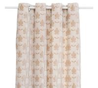 Rideau Jacquard en Velours Luna 140x260cm Beige Lin