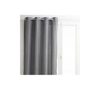 Rideau jacquard Tanis gris 140x260