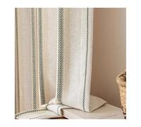 Rideau Lin Rideaux jacquard épais en lin crème for salon, chambre à coucher, bureau, décoration d'intérieur(HOOK_W100CMXH250CM 1PC)