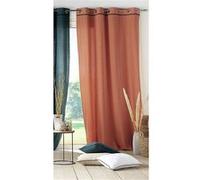 Douceur d'Intérieur – Rideau à œillets LINETTE 135 x 240 cm Orange