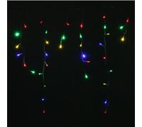 Rideau lumineux 600LED IP44 10M, 8 modes avec timer - Multicolore