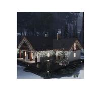 Rideau lumineux à glaçons LED 10m 400LED Blanc froid 8fonctions