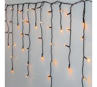 Rideau lumineux extérieur GOLDEN WARM WHITE noir LED 240x0.06W